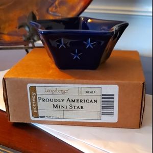 Longaberger Mini Star Blue Retired #30507